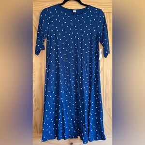 Old Navy Blue Polka Dot Dress